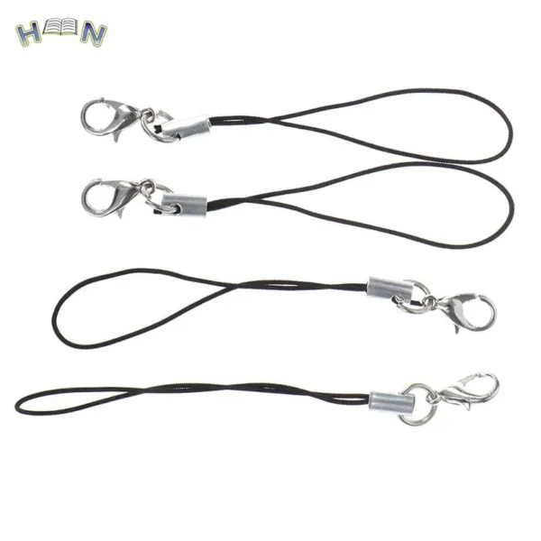 10pcs Nylon Wrist Strap Lanyard For Camera Cell Phone IPod USB Mp3 Mp4 Keychains Hooks Mobile phone Strap Keyring Key Ring - Image 5