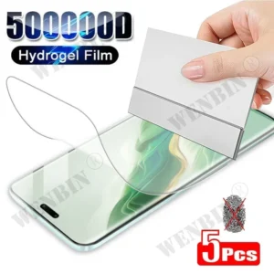 5 Pcs Hydrogel Film For Honor Magic 7 6 5 Pro Lite 300 200 100 Pro Lite X9A X8A X7A X9B X8B X7B X8 Full Cover Screen Protector