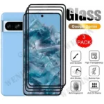3 Pcs Tempered Glass For Google Pixel 9 8 7 6 Pro XL 7A 5A 3 XL Curved Full Cover Screen Protector