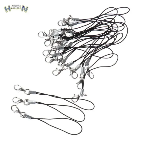 10pcs Nylon Wrist Strap Lanyard For Camera Cell Phone IPod USB Mp3 Mp4 Keychains Hooks Mobile phone Strap Keyring Key Ring - Image 3