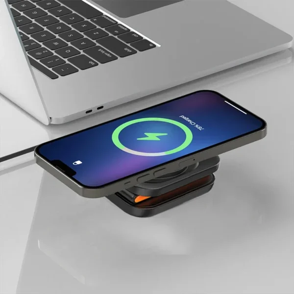 30W 3 in 1 Foldable Charging Station Fast Magnetic Wireless Charger Stand for iPhone 15 14 13 12 Apple Watch 8 7 6 Airpods Pro - Image 6