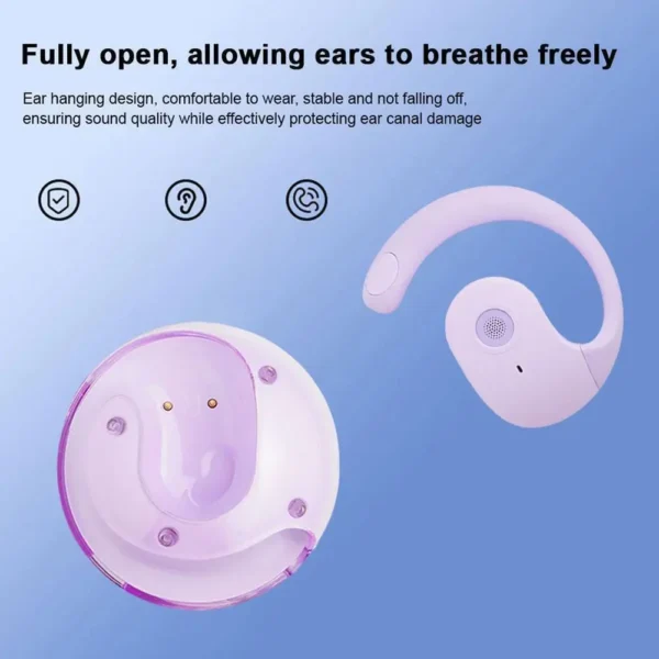 Awaze Lab X15 Pro Waterproof Earbuds Ear Mounted Wireless Earbuds Headphones BT 5.4 Over-Ear Noise Canceling Suitable For Laptop - Image 2