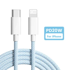 PD 20W USB C Cable For iPhone 14 13 12 11 Pro Max Xs 8 Plus iPad Wire 3A Fast Charging Cord Type C Data Cable for iPhone