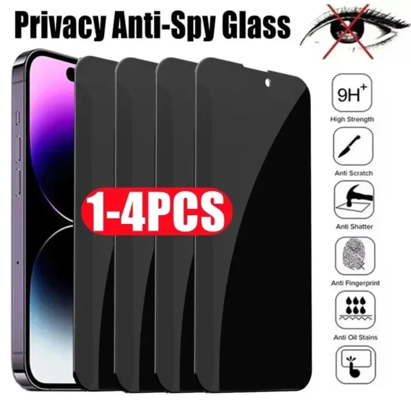 Privacy Tempered Glass for IPhone 15 14 13 12 11 16 Pro Max Anti-spy Screen Protector for IPhone XS MAX XR 15 14 Plus Private