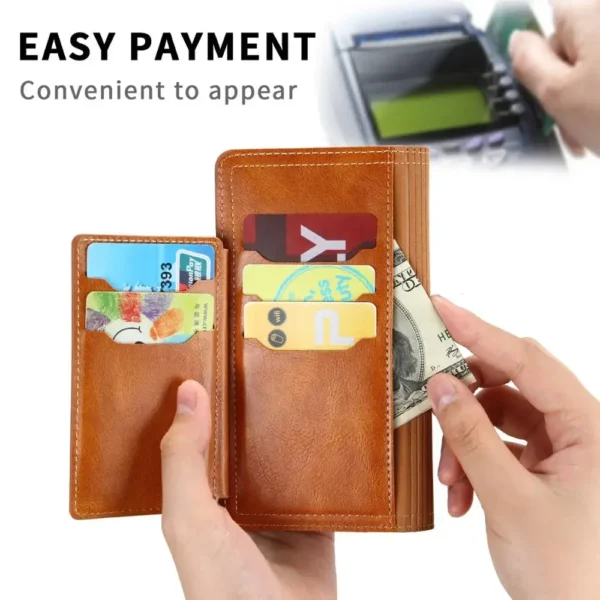 For iPhone 16 Pro Max Case Leather Zipper Flip Wallet Case For iPhone 16 Pro MAX 15 14 13 12 11 Cover For iPhone 16Pro Max - Image 2