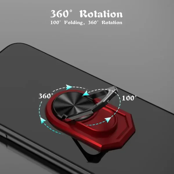 Metal Mobile Phone Socket Holder 360° Rotation Luxury Samrt Phone Holder Bracket Finger Ring Holder For Iphone 13 Pro Max - Image 3