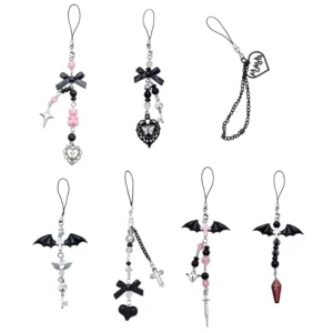 Goth Y2K Phone Charm Pendant Kawaii-Key Chain For Bag Accessory Women